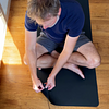 Connecting The Earthing Single Sided Grounded Yoga Mat .Png