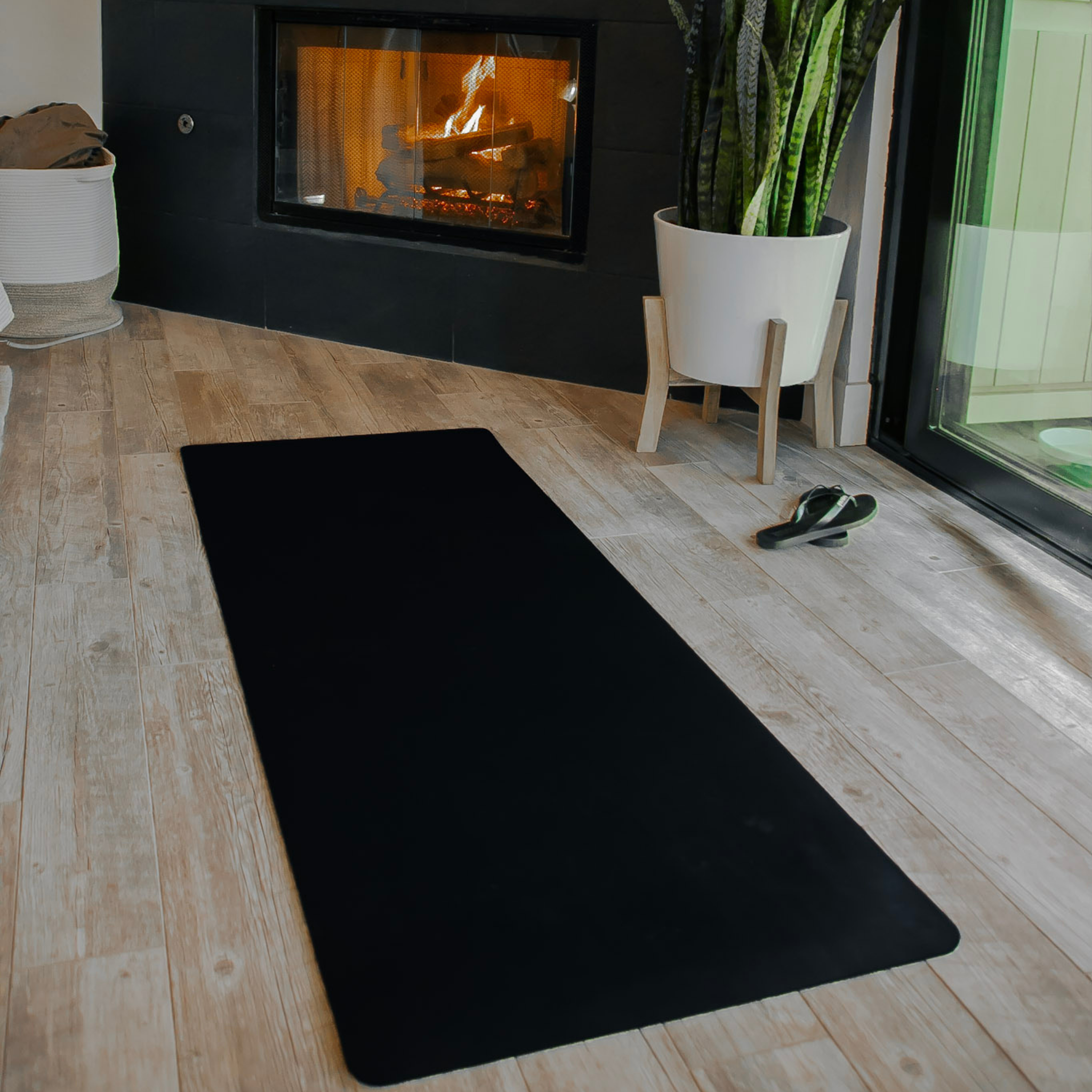 Setting Up For Yoga On The Grounded Yoga Mat.Png