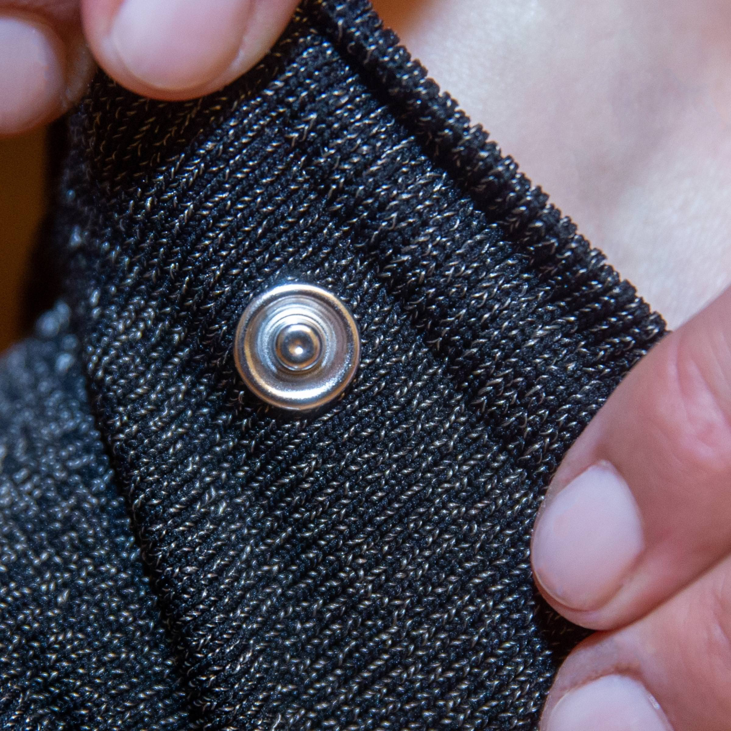 Arthing Grounded Sock Snap Connection.Jpg